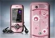 Sony Ericsson W395 happy pink