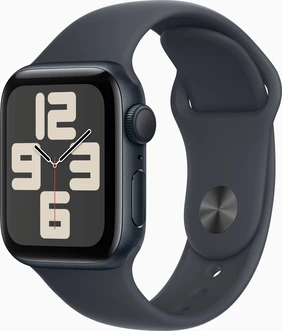 Apple Watch SE (2022) (GPS) 40mm midnight with sport wristlet S/M midnight