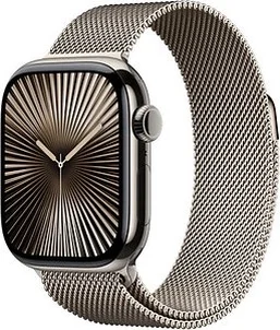 Apple Watch Series 10 (GPS + cellular) 42mm Titan nature with Milanaise-Wristlet nature