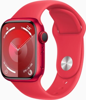 Apple Watch Series 9 (GPS + cellular) 41mm aluminium (PRODUCT)RED with sport wristlet S/M (PRODUCT)RED