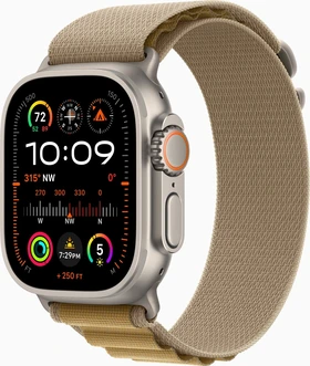 Apple Watch Ultra 2 nature with Alpine Loop Small almond