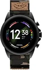 Fossil Gen 6 Smartwatch 44mm Green Camo Grosgrain