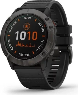 Garmin Fenix 6X Pro solar titanium carbon grey dlc/black