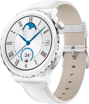 Huawei Watch GT 3 Pro Ceramic 43mm white Leather