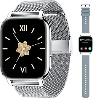 Popglory Smartwatch 1.85" silver/grey