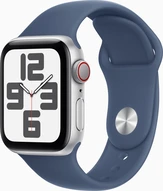 Apple Watch SE (2022) (GPS + cellular) 40mm silver with sport wristlet S/M Denim