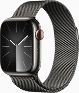 Apple Watch Series 9 (GPS + cellular) 41mm stainless steel graphite with Milanaise-Wristlet graphite