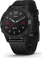 Garmin Fenix 6 Sapphire black dlc/heathered red nylon