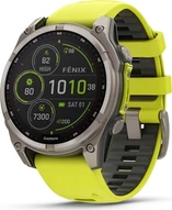 Garmin Fenix 8 47mm Sapphire solar titanium/amp yellow-graphite