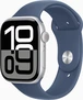 Apple Watch Series 10 (GPS + cellular) 46mm aluminium silver with sport wristlet S/M Denim