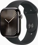 Apple Watch Series 10 (GPS + cellular) 46mm Titan slate with sport wristlet M/L black