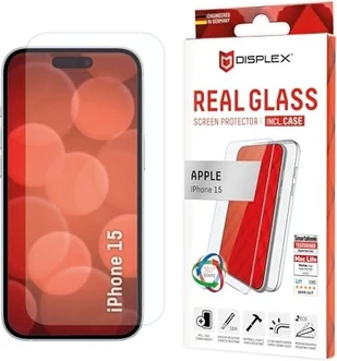 Displex Real glass + case для Apple iPhone 15