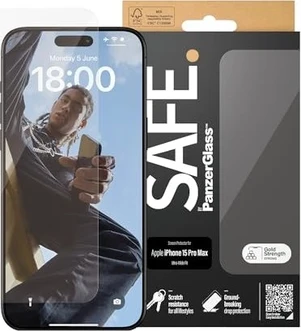 PanzerGlass Safe Screen Protector ultra wide Fit для Apple iPhone 15 Pro Max