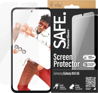 PanzerGlass Safe Screen Protector ultra wide Fit with EasyAligner для Samsung Galaxy A55 5G