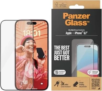 PanzerGlass ultra wide Fit with EasyAligner для Apple iPhone 15