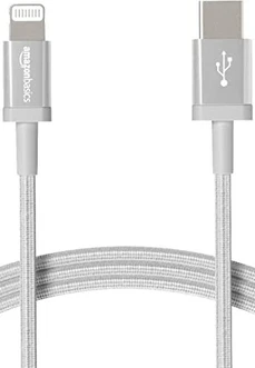 AmazonBasics USB-C-on-Lightning cable 1.82m silver