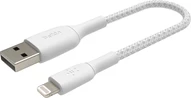 Belkin BoostCharge Braided USB-A to Lightning 0.15m white