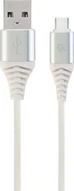Gembird Premium cotton Braided Type-C USB Charging And Data cable 2.0m white