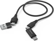 Hama 4in1 Multi-charging cable USB-C and USB-A - USB-C and micro USB 1.5m black