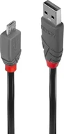 Lindy 0.2m USB 2.0 type A an micro-B cable Anthra Line