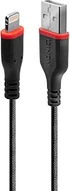 Lindy 0.5m sturdy USB type A an Lightning cable black