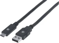 Manhattan USB 3.1 type C Gen1 cable 2.0m black