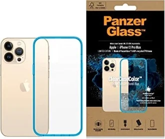 PanzerGlass clear case colour AntiBacterial для Apple iPhone 13 Pro Max Bondi Blue Limited Edition