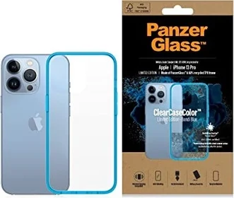 PanzerGlass clear case colour AntiBacterial для Apple iPhone 13 Pro Bondi Blue Limited Edition