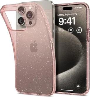 Spigen liquid Crystal Glitter для Apple iPhone 15 Pro Max Rose quartz