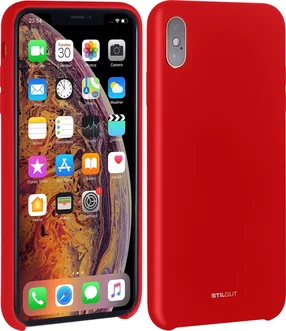 Stilgut liquid Silicone case для Apple iPhone XS Max red