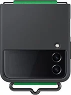 Samsung Silicone Cover with strap для Galaxy Z Flip 4 black