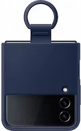 Samsung Silicone Cover with ring для Galaxy Z Flip 4 Navy
