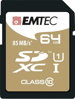 Emtec Gold+ R85/W21 SDXC 64GB, UHS-I U1, Class 10