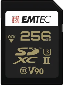 Emtec SpeedIN PRO+ R300/W270 SDXC 256GB, UHS-II U3, Class 10