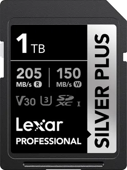 Lexar Professional SILVER PLUS R205/W150 SDXC 1TB, UHS-I U3, Class 10