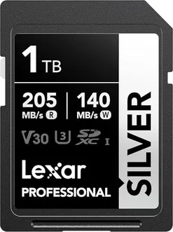 Lexar Professional SILVER R205/W140 SDXC 1TB, UHS-I U3, Class 10