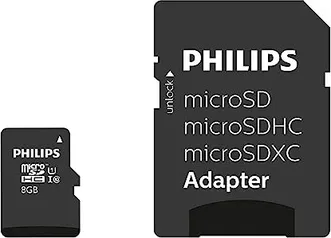 Philips R80/W20 microSDHC 8GB Kit, UHS-I U1, Class 10