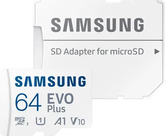 Samsung EVO Plus 2021 R130 microSDXC 64GB Kit, UHS-I U1, A1, Class 10