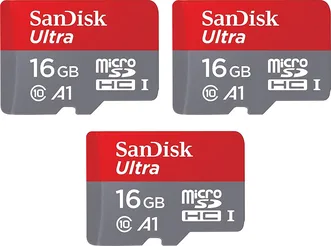 SanDisk Ultra R98 microSDHC 16GB, UHS-I U1, A1, Class 10, 3er-Pack