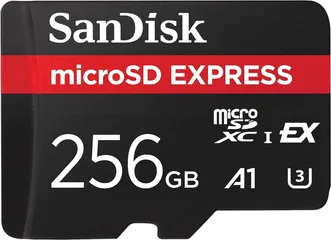 SanDisk microSD Express Card R880/W650 microSDXC 256GB, UHS-I U3, A1, Class 10, SD Express EX I