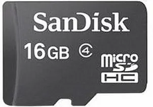 SanDisk microSDHC 16GB, Class 4