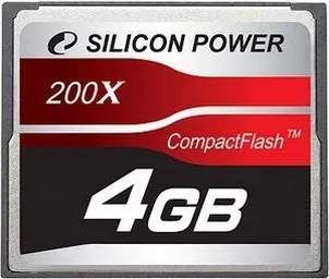 Silicon Power 200x R30 CompactFlash Card 4GB