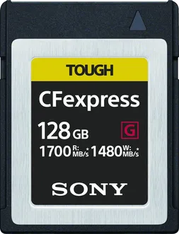 Sony TOUGH CEB-G Series R1660.2/W1445.3 CFexpress Type B 128GB