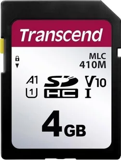 Transcend 410M R95/W12 SDHC 4GB, UHS-I U1, A1, Class 10