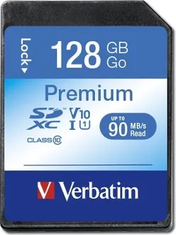 Verbatim Premium 600x R90 SDXC 128GB, UHS-I U1, Class 10