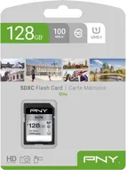 PNY Elite R100 SDXC 128GB, UHS-I U1, Class 10