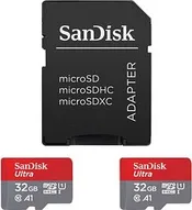 SanDisk Ultra R98 microSDHC 32GB Kit, UHS-I U1, A1, Class 10, 2er-Pack