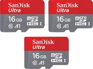 SanDisk Ultra R98 microSDHC 16GB, UHS-I U1, A1, Class 10, 3er-Pack