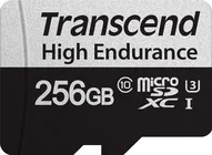 Transcend High Endurance 350V R100/W45 microSDXC 256GB Kit, UHS-I U3, Class 10