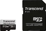 Transcend High Endurance 350V R100/W60 microSDXC 512GB Kit, UHS-I U3, Class 10